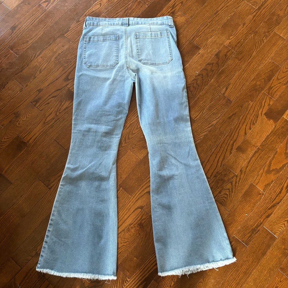 Regeneration Celebrity Pink Light Blue Flare Jeans